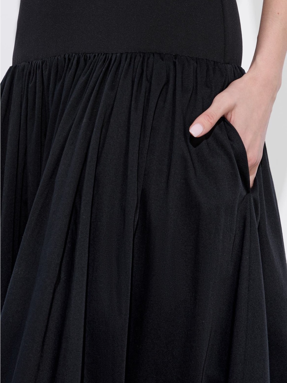 Alice + Olivia Oriana Strapless Black Maxi Gown - Picture 4 of 5
